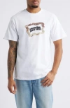 Icecream Dessert Camo Logo Graphic T-shirt In White