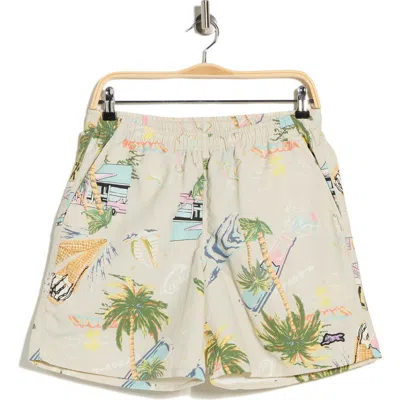 Icecream Diner Nylon Shorts In Multi