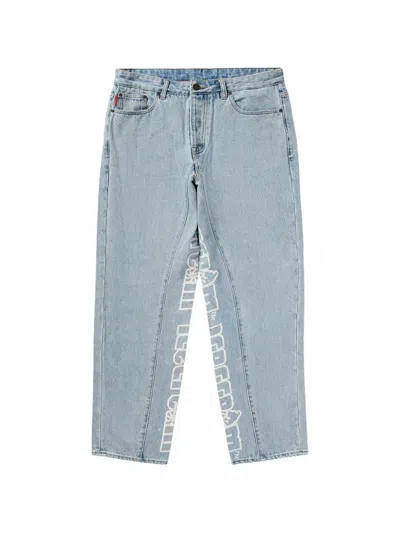 Icecream Diner Vanilla Logo-print Jeans In Blue