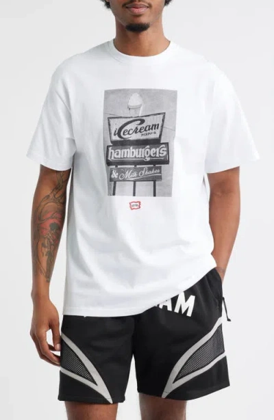 Icecream Dive Graphic T-shirt In White