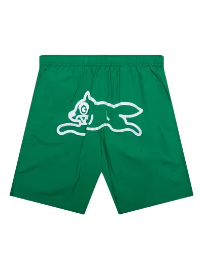 Icecream Dog-print Shorts In Green