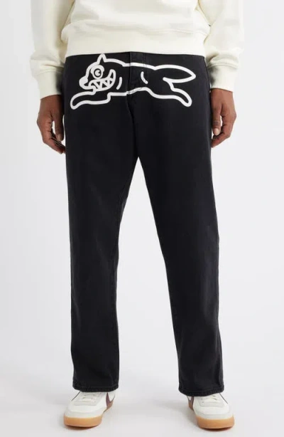 Icecream Black Running Dog Sweatpants