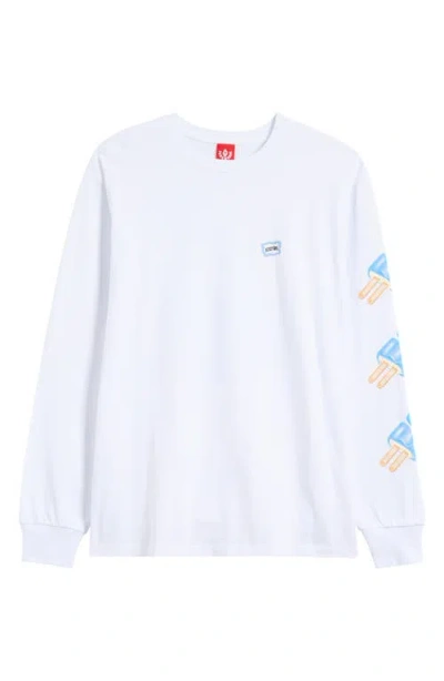 Icecream Dollar Pop Long Sleeve Graphic T-shirt In White