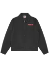Icecream Drippy Quilted Work Jacket In Black
