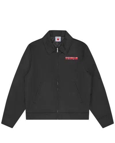 Icecream Kids' Drippy Quilted Work Jacket In Black
