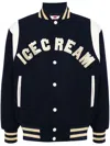 Icecream Drippy Varsity Jacket In Blue