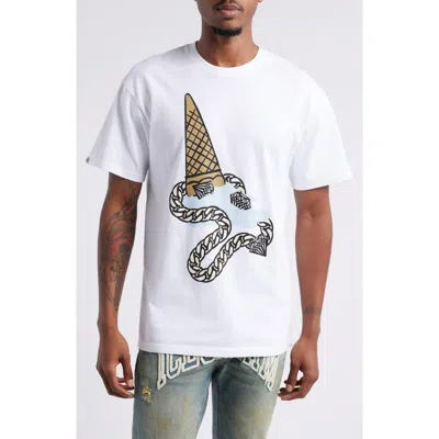 Icecream Drop Graphic T-shirt In White