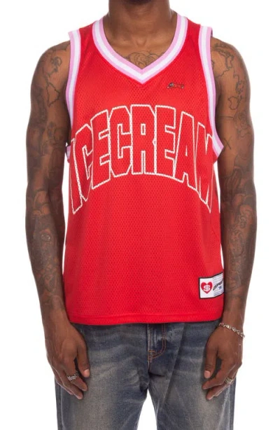 Icecream Drumstick Tank In Red
