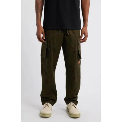 Icecream Ember Camo Cotton Herringbone Twill Cargo Pants In Capulet Olive