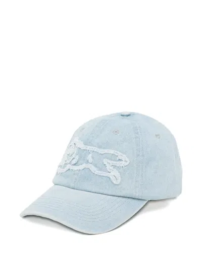 Icecream Embroidered Logo Cap In Blue