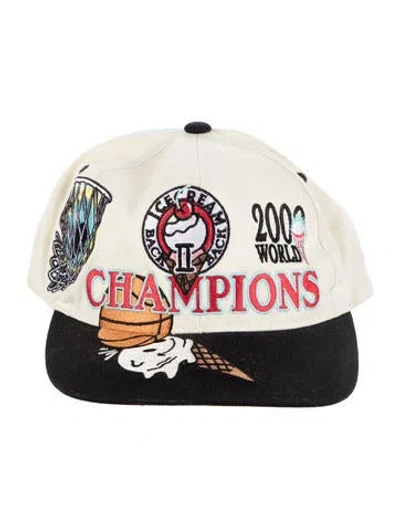 Pre-owned Icecream Embroidered Pattern Print Baseball Cap