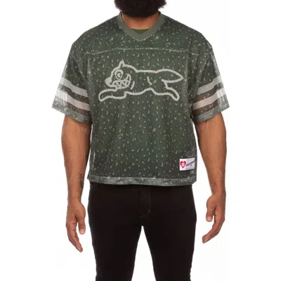 Icecream Eskimo Oversize Short Sleeve Mesh V-neck Jersey In Green