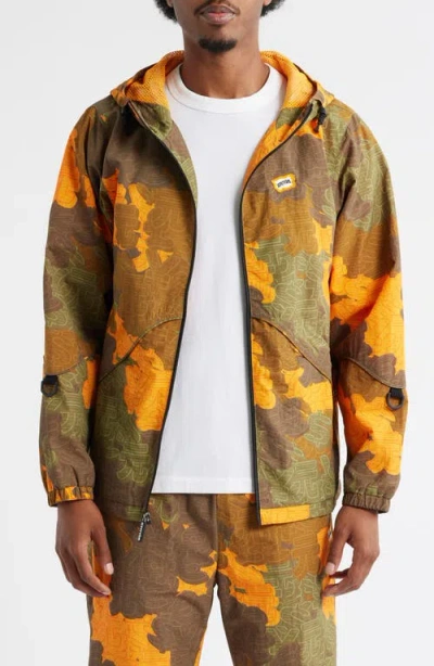 Icecream Exchange Running Dog Nylon Jacket In Yellow