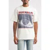 Icecream Eyescream Cotton Graphic T-shirt In White