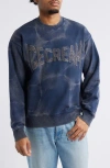 Icecream Fast Oversize Crewneck Sweatshirt In Blue