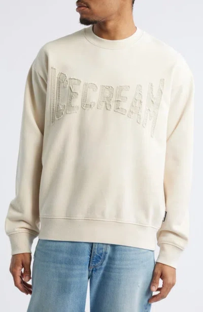 Icecream Fast Oversize Crewneck Sweatshirt In Fog