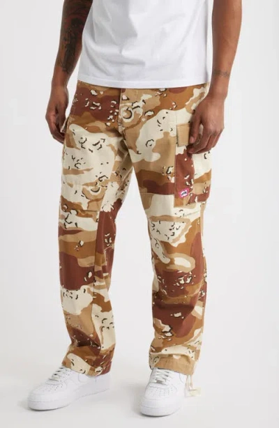 Icecream Fatigue Camo Ripstop Cargo Pants In Brown