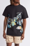 Icecream Fish Scale Print T-shirt In Stretch Limo