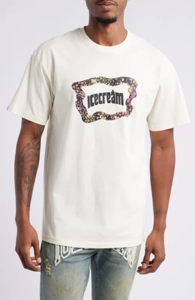 Icecream Flag Graphic T-shirt In Antique White