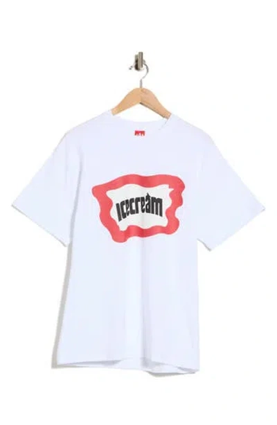 Icecream Flag Graphic T-shirt In White