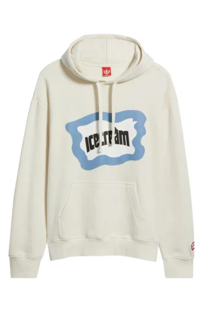 Icecream Flag Logo Cotton French Terry Graphic Hoodie In Multi