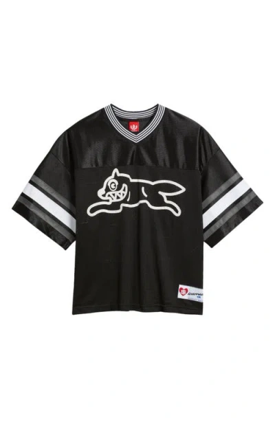 Icecream For Us Mesh T-shirt In Black