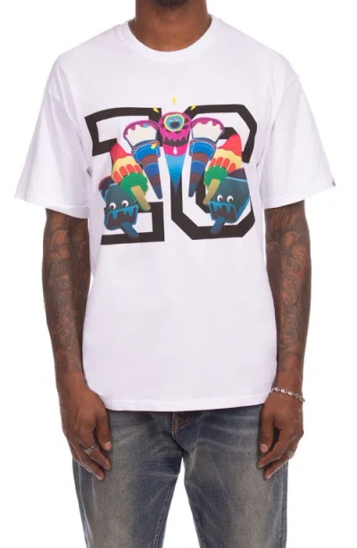 Icecream Friends Cotton Graphic T-shirt In White