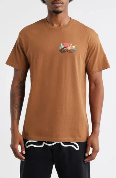 Icecream Fruits Of Labor Graphic T-shirt In Brown