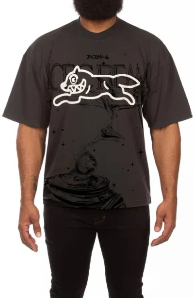 Icecream Fudge Graphic T-shirt In Brown