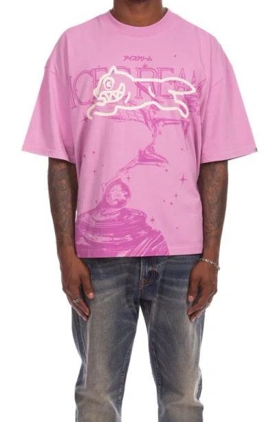 Icecream Fudge Graphic T-shirt In Pink