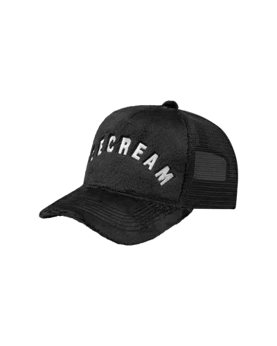 Icecream Kids' Fur Trucker Cap In Black
