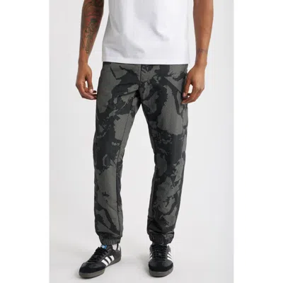 Icecream Global Drawstring Nylon Pants In Black
