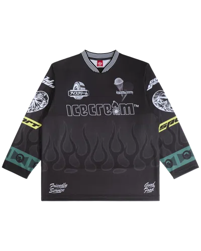 Icecream Kids' Good Food Ls Jersey In Black