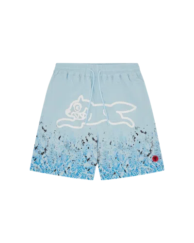 Icecream Kids' Gradient Snakeskin Running Dog Swim Shorts In Blue