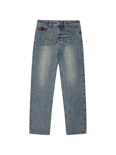 Icecream Graphic Appliqued Jeans In Blue