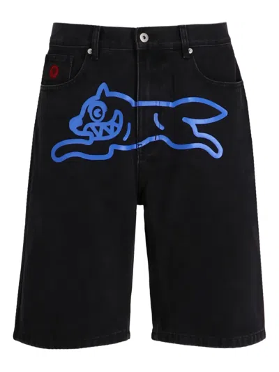 Icecream Shorts Mit Grafischem Print In Black