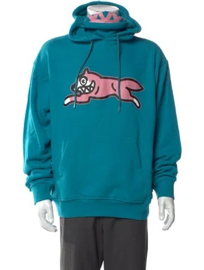 Pre-owned Icecream Graphic Print Crew Neck Hoodie In Blue