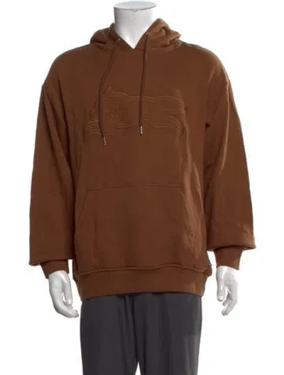 Pre-owned Icecream Graphic Print Crew Neck Hoodie In Brown
