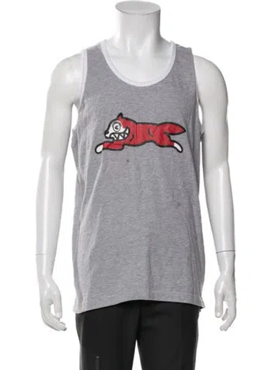 Pre-owned Icecream Graphic Print Crew Neck Tank In Grey