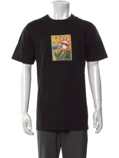 Pre-owned Icecream Graphic Print Crew Neck T-shirt In Black