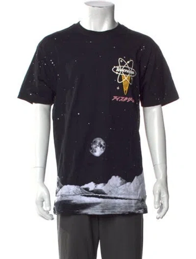 Pre-owned Icecream Graphic Print Crew Neck T-shirt In Blue