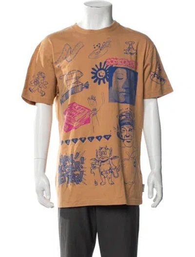 Pre-owned Icecream Graphic Print Crew Neck T-shirt In Brown