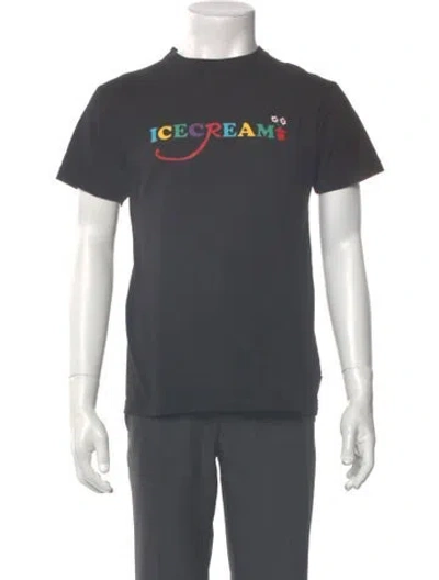 Pre-owned Icecream Graphic Print Crew Neck T-shirt In Gray