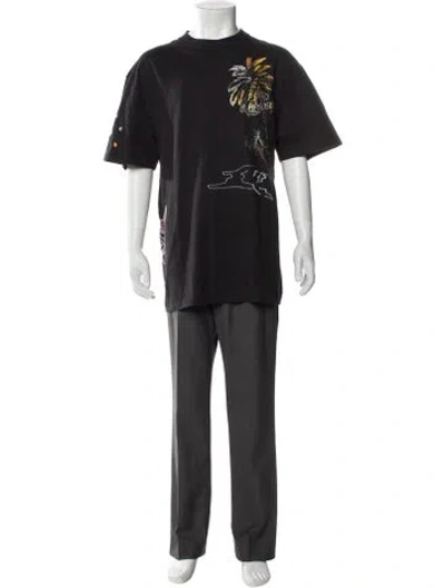 Pre-owned Icecream Graphic Print Crew Neck T-shirt In Gray