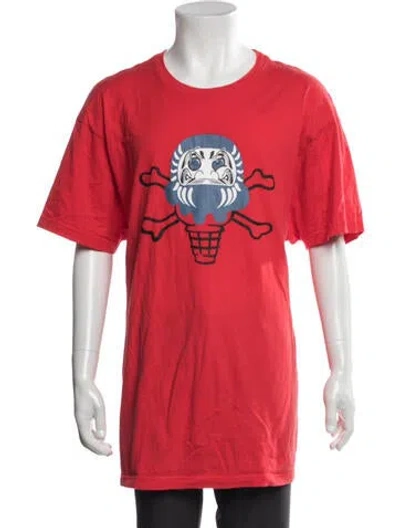 Pre-owned Icecream Graphic Print Crew Neck T-shirt In Orange