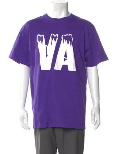 Pre-owned Icecream Graphic Print Crew Neck T-shirt In Purple