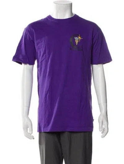 Pre-owned Icecream Graphic Print Crew Neck T-shirt In Purple