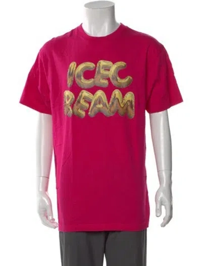 Pre-owned Icecream Graphic Print Crew Neck T-shirt In Red
