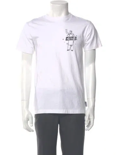 Pre-owned Icecream Graphic Print Crew Neck T-shirt In White