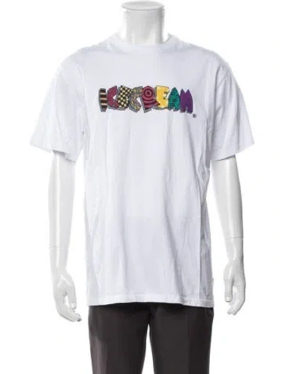 Pre-owned Icecream Graphic Print Crew Neck T-shirt In White